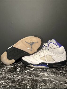Nike Air Jordan 5 Retro Concord Purple White Black DD0587-141 Men’s 8.5